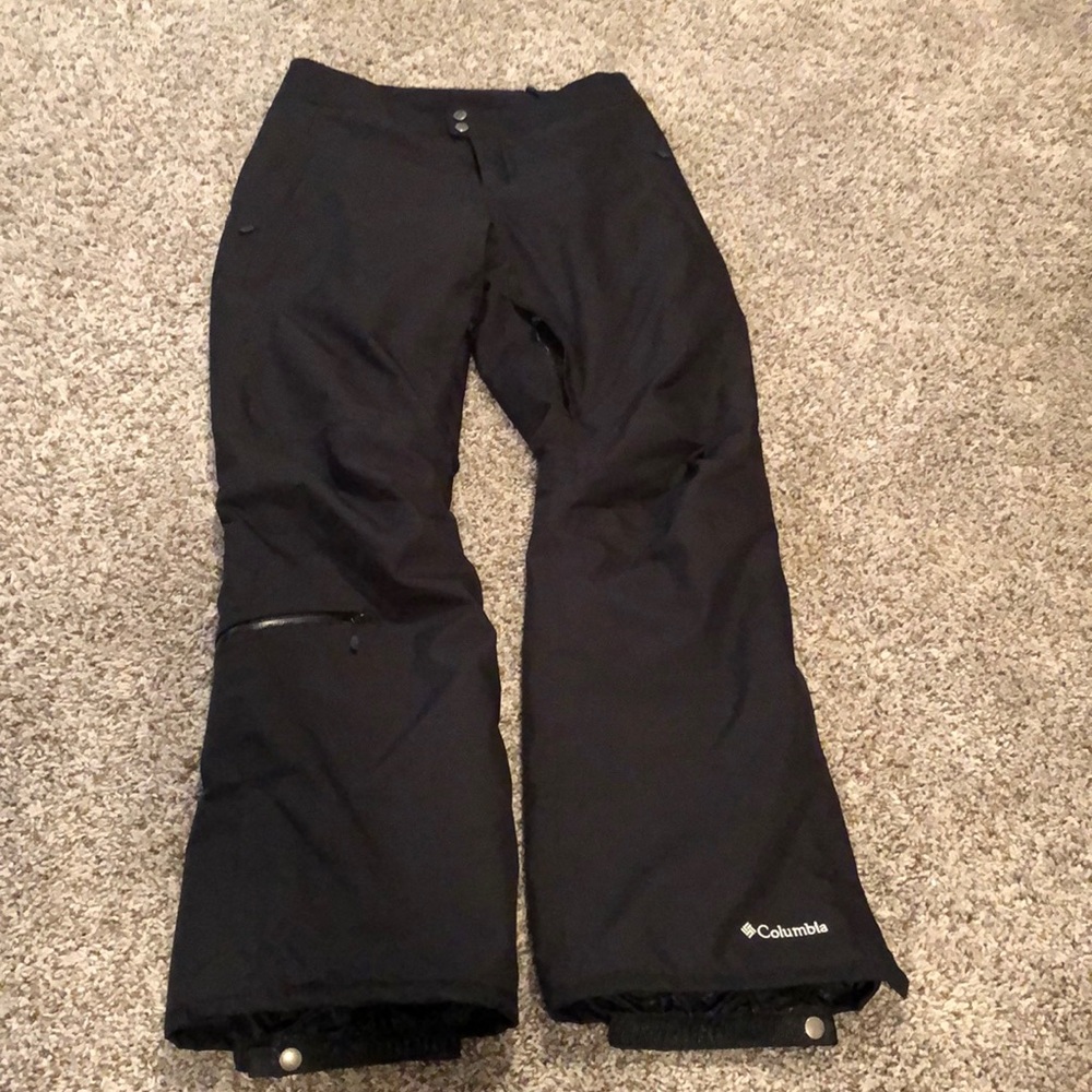 Women’s Black Columbia Omni-Heat Snowpants